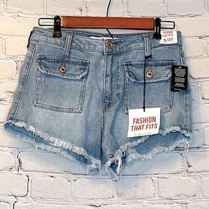 Celebrity Pink Cut-Off Blue Jean Shorts Size 5/27 Brand New W/Tags